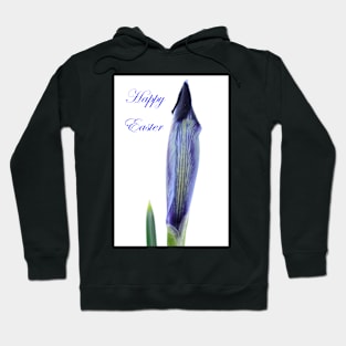 Iris histrioides  &#39;Halkis&#39;  Reticulata  with Happy Easter Message Hoodie